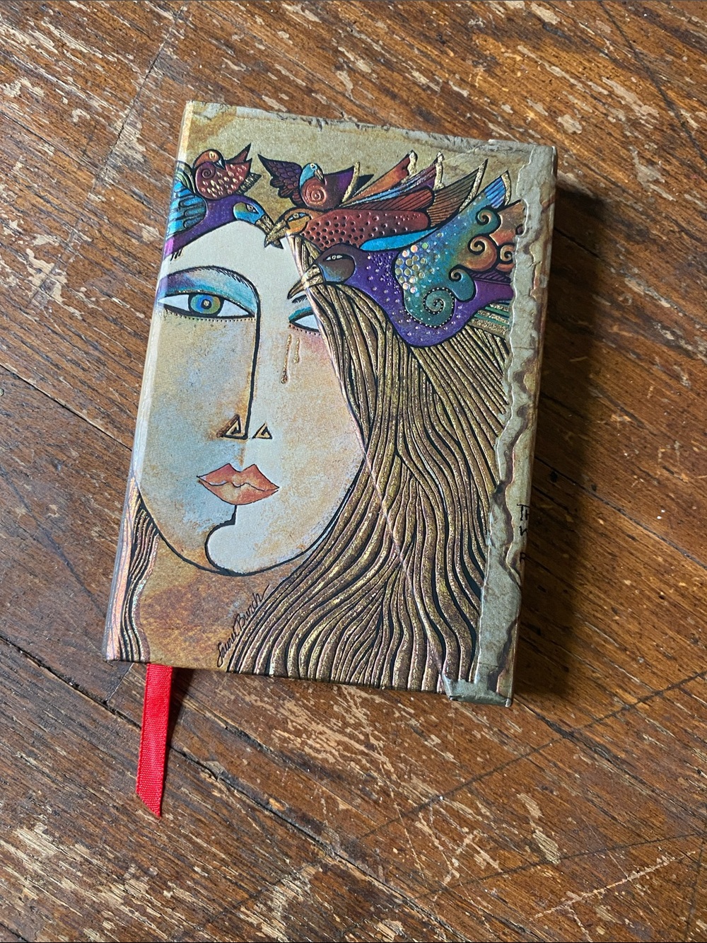 VTG Paperblanks Woman & Birds Small Decorative Journal